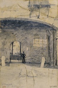 Gateway Arch og Wall. Granada af Santiago Rusiñol